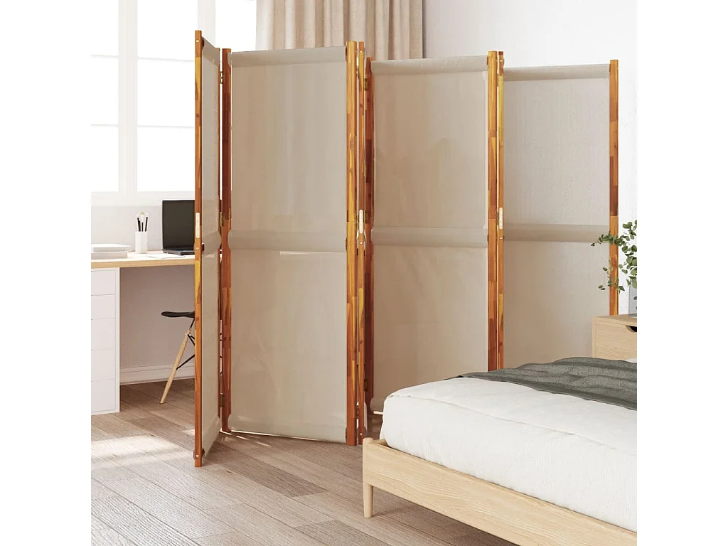 Parete divisoria 6 pannelli tortora 420x180 cm