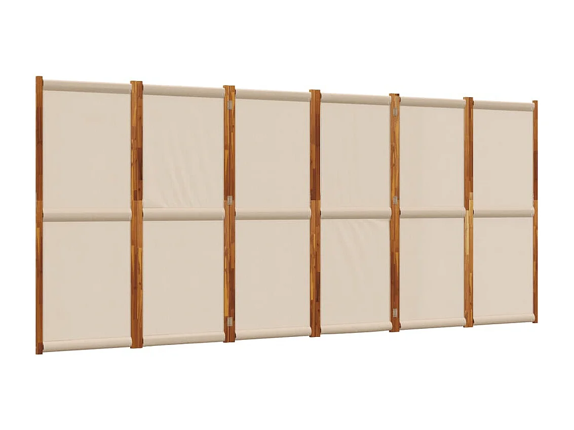 Parete divisoria 6 pannelli tortora 420x180 cm