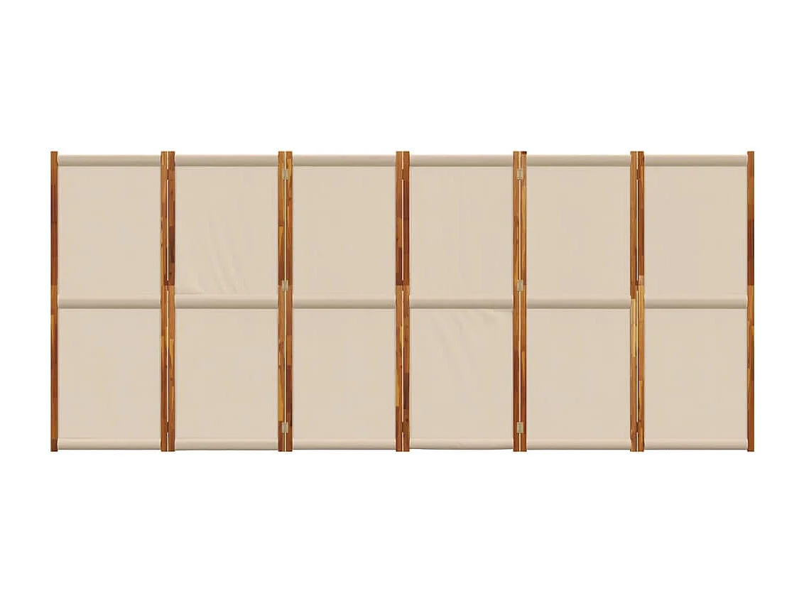 Parete divisoria 6 pannelli tortora 420x180 cm