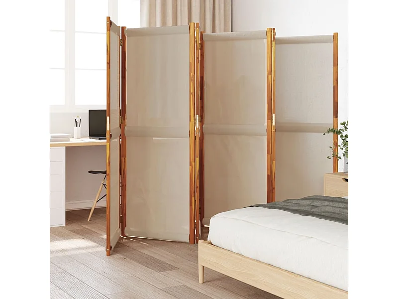 Parete divisoria 6 pannelli tortora 420x180 cm