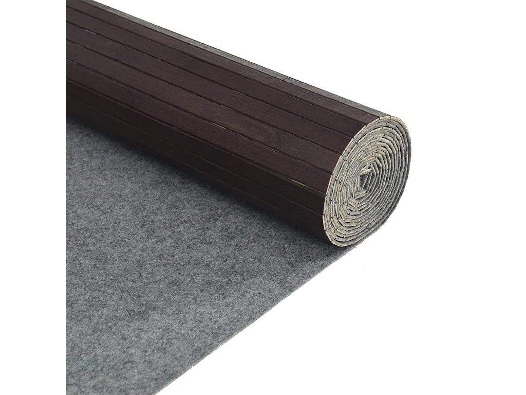 Cloison de séparation marron foncé 165x600 cm bambou