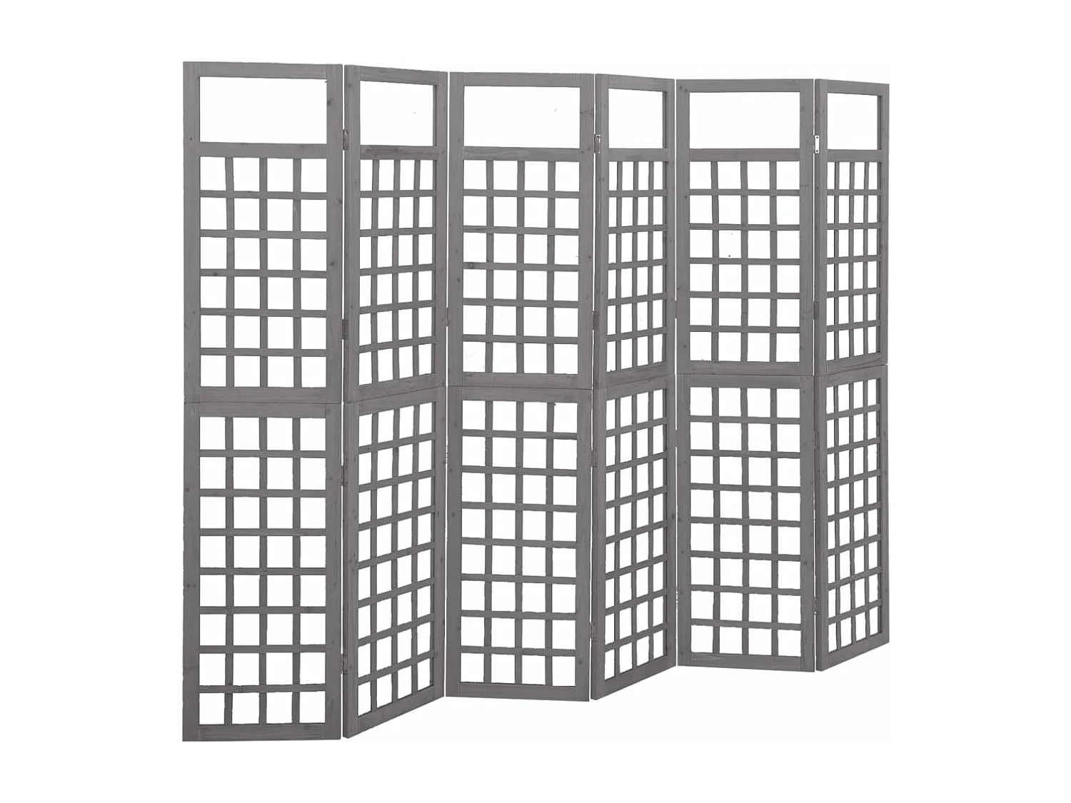 Tabique de 6 paneles/enrejado de madera maciza de abeto