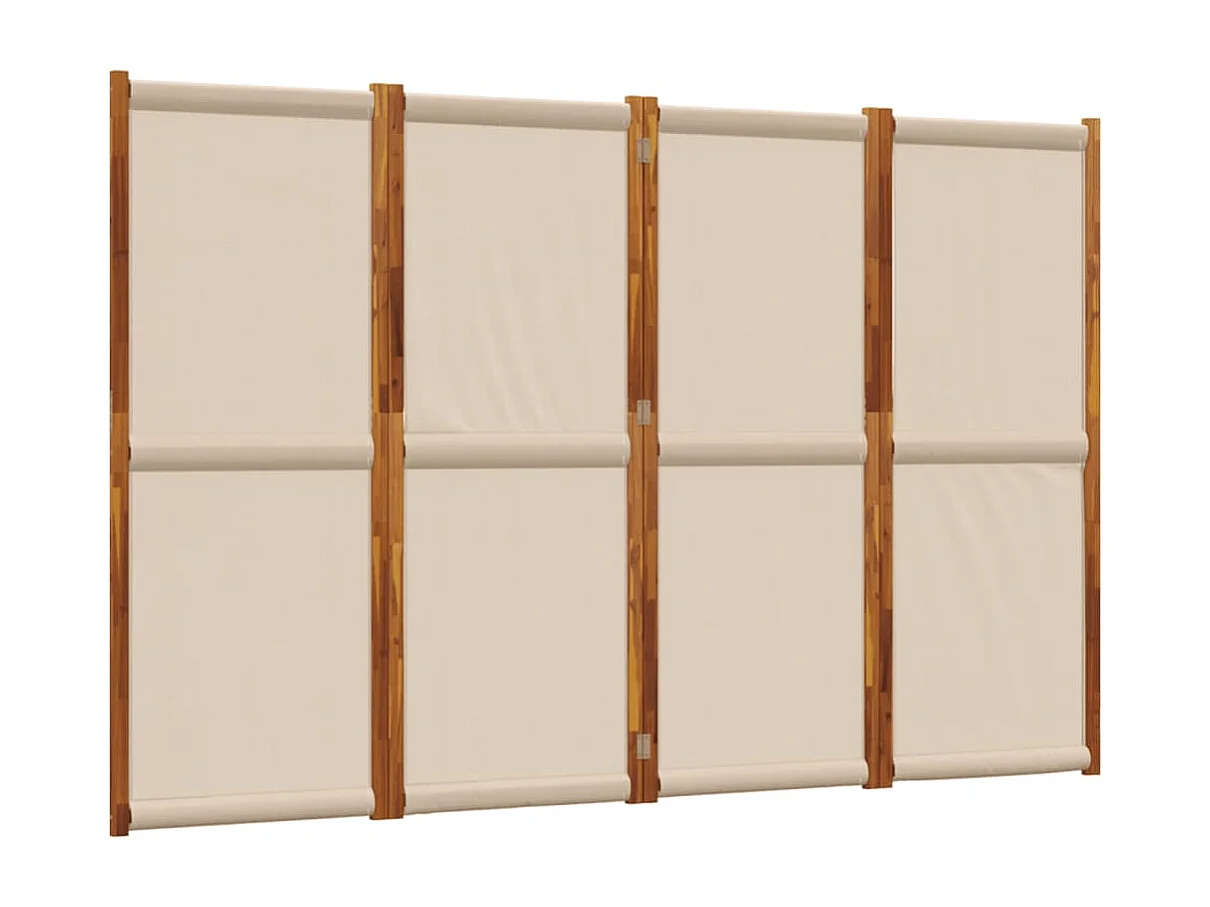 Parete divisoria 4 pannelli tortora 280x180 cm