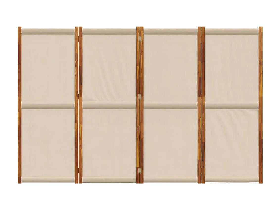 Parete divisoria 4 pannelli tortora 280x180 cm