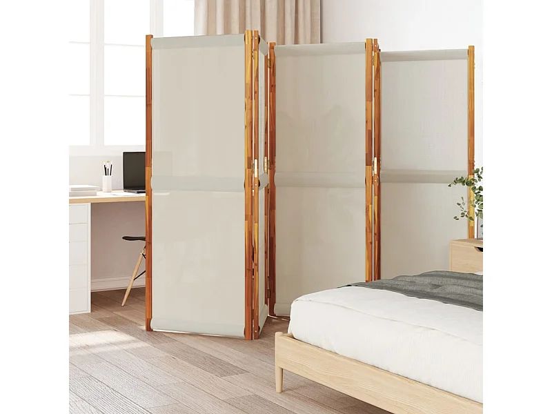 Tabique 5 paneles gris claro 350x180 cm