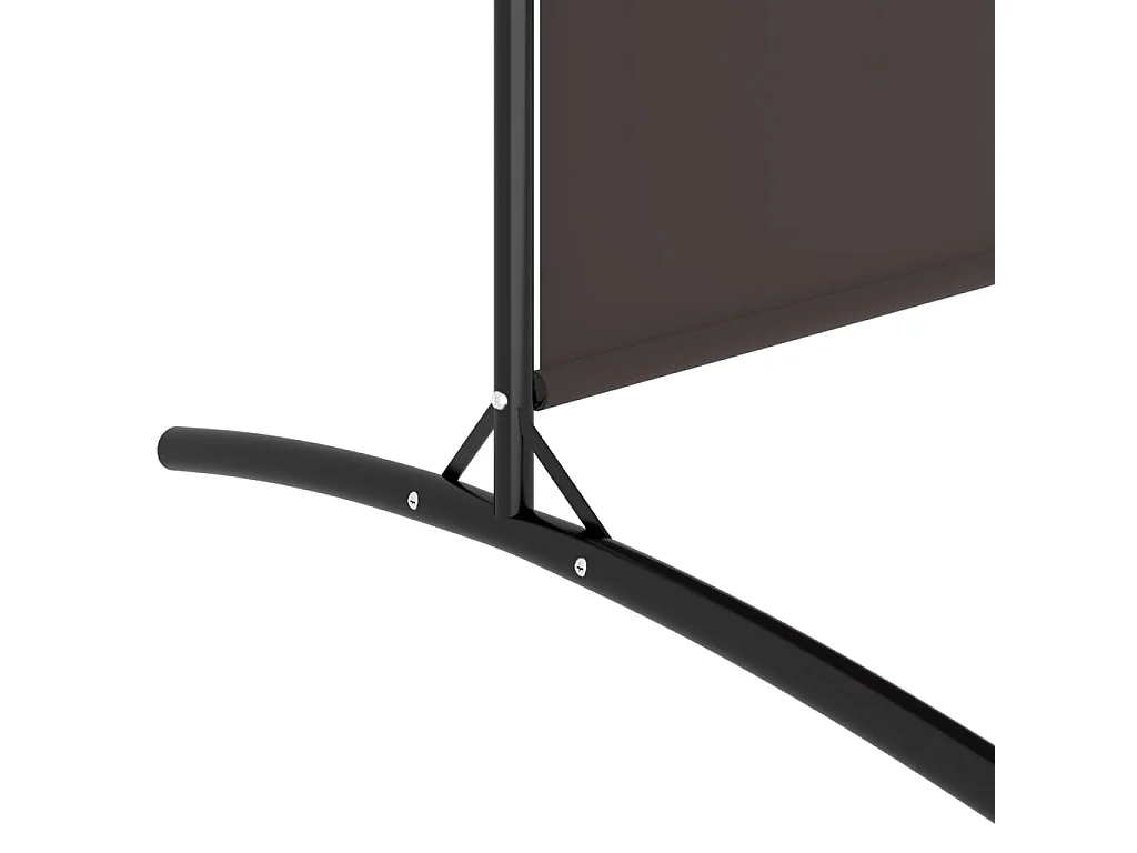 Tabique 6 paneles Marrón 520x180 cm Tela