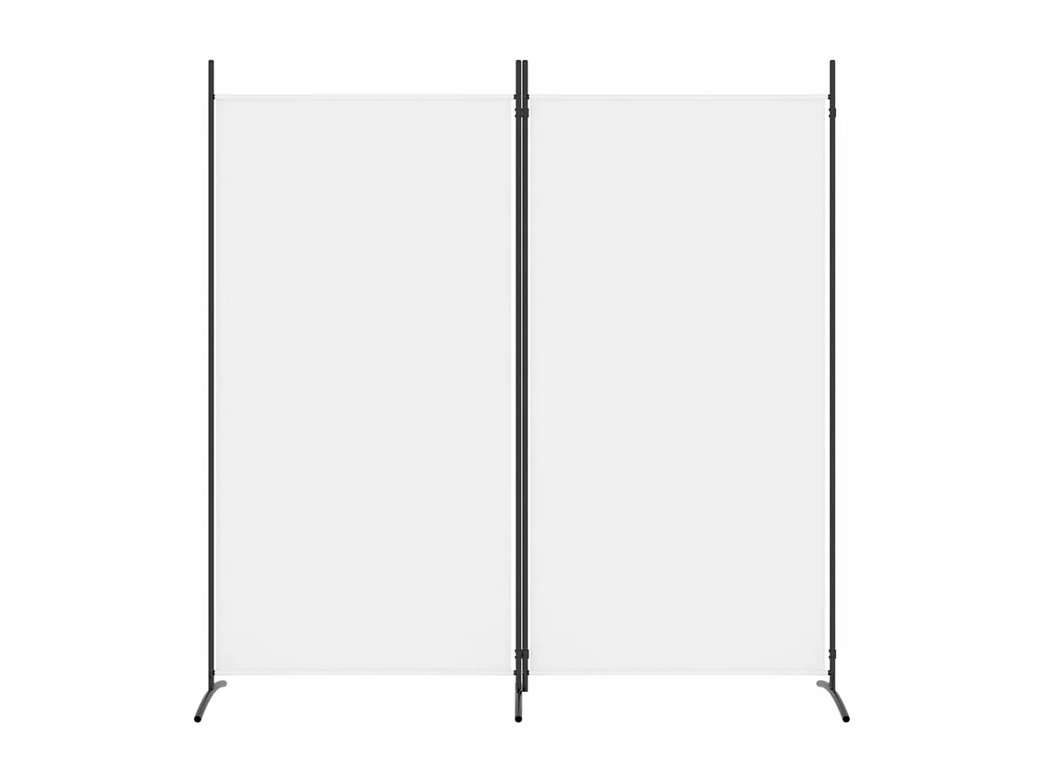 Parete divisoria 2 pannelli Tessuto Bianco 175x180 cm