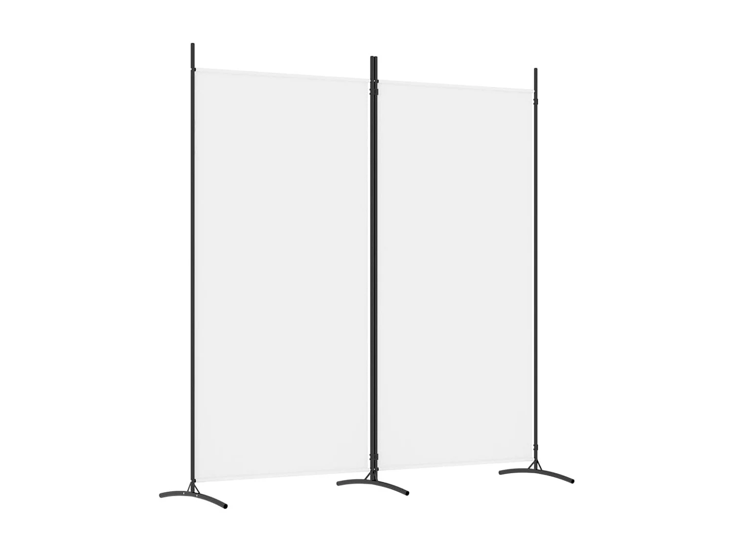 Parete divisoria 2 pannelli Tessuto Bianco 175x180 cm