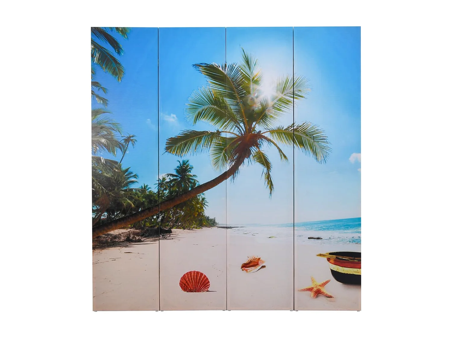 Cloison de séparation pliable 160 x 170 cm Plage