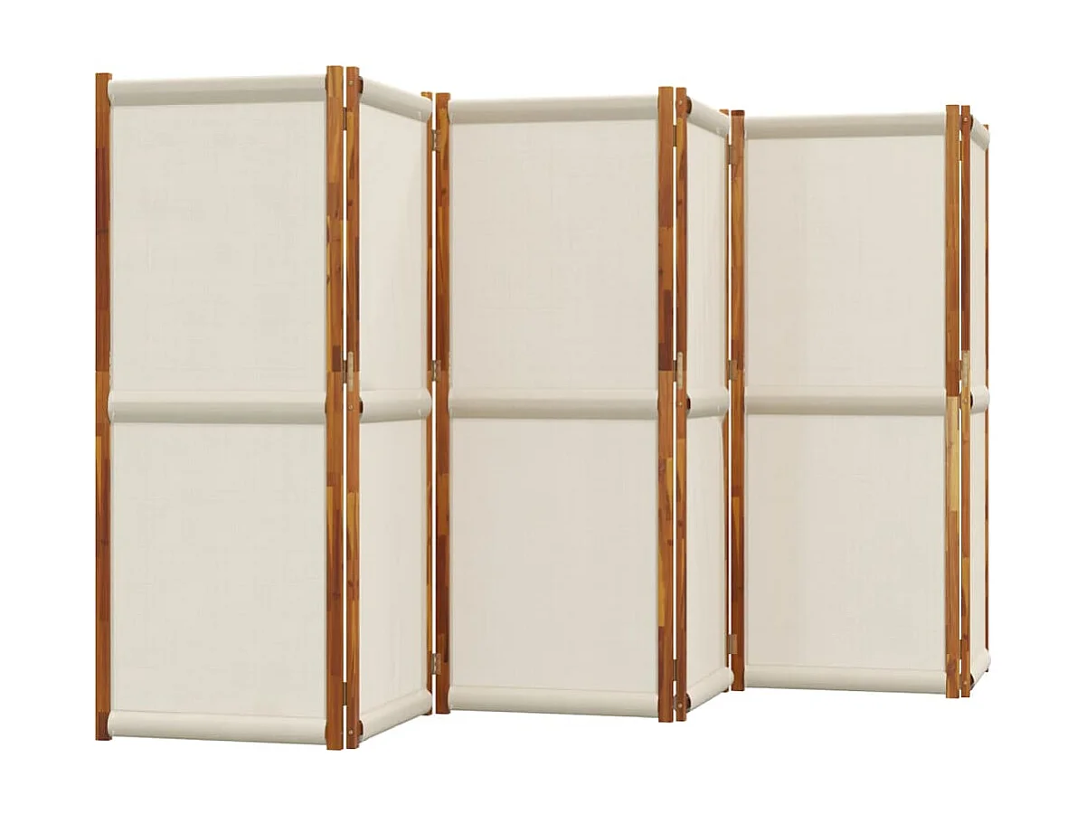 Parete divisoria grigio chiaro a 6 pannelli 420x180 cm