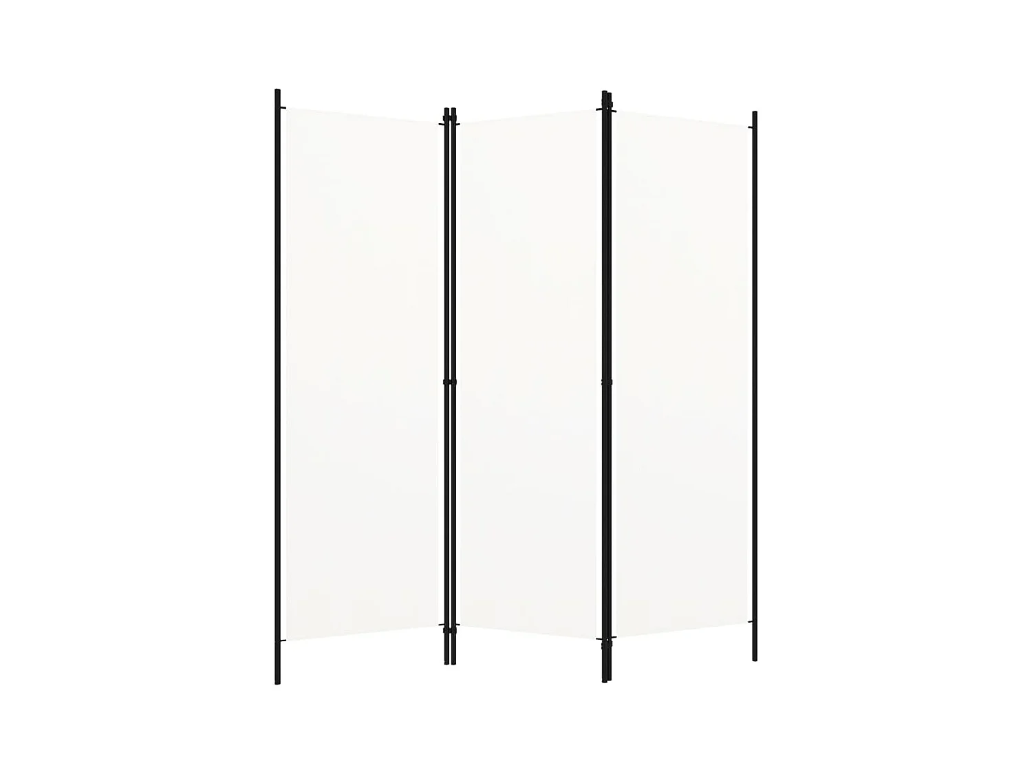 Cloison de séparation 3 panneaux Blanc 150x180 cm