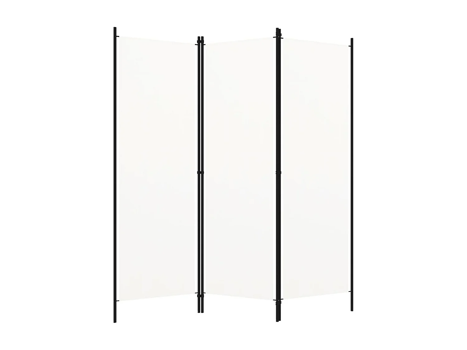 Cloison de séparation 3 panneaux Blanc 150x180 cm
