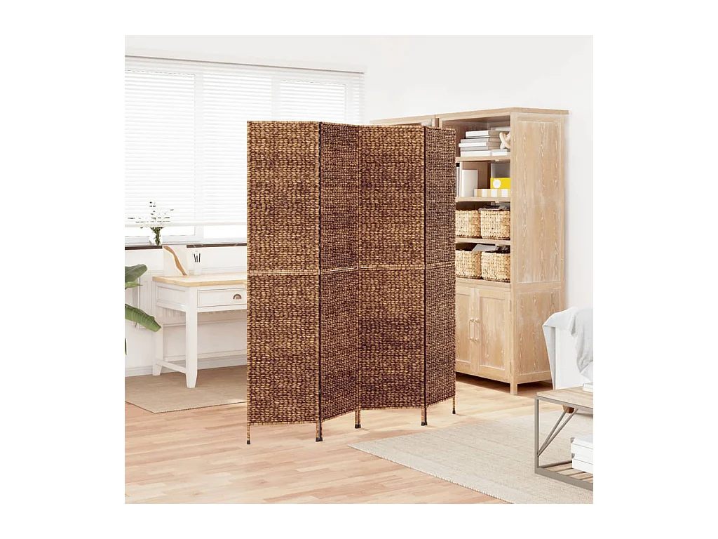 Waterhyacintbruine scheidingswand met 4 panelen