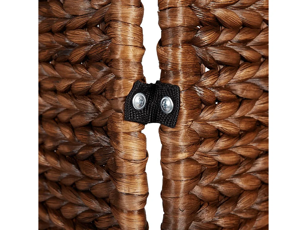 Cloison de séparation 4 panneaux marron hyacinthe d'eau