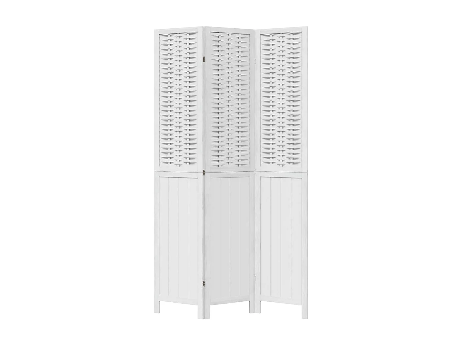 Tabique 3 paneles madera maciza de paulonia blanca