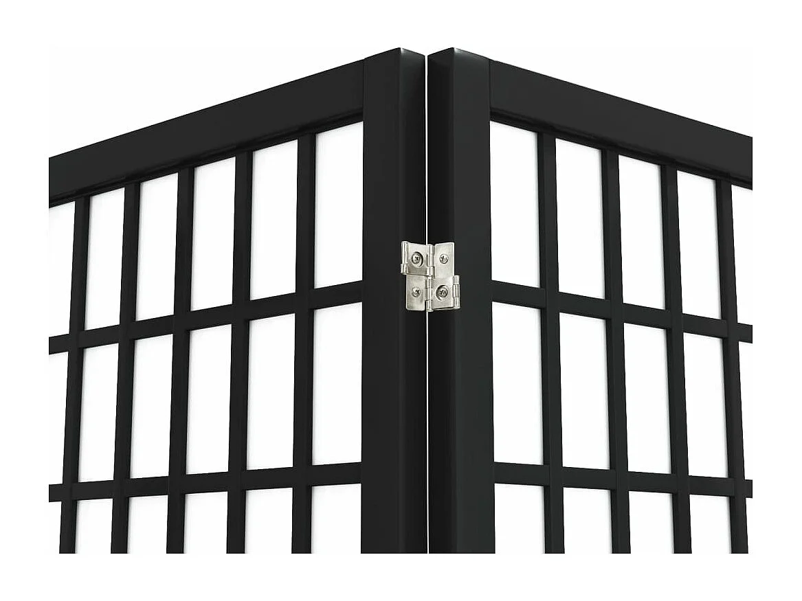 Cloison de séparation pliable 6 panneaux 240x170 cm Noir