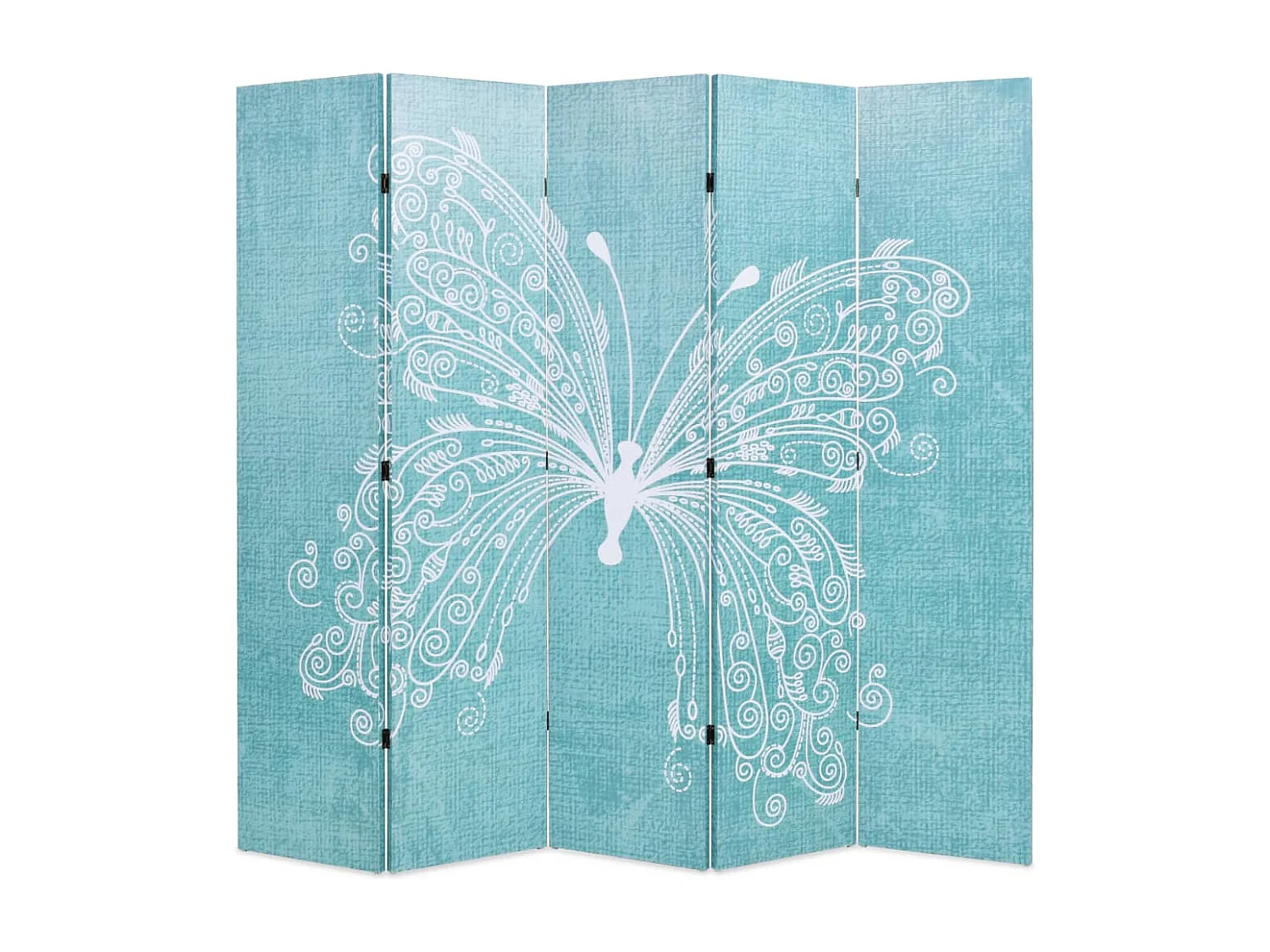 Divisória dobrável 200 x 170 cm borboleta azul