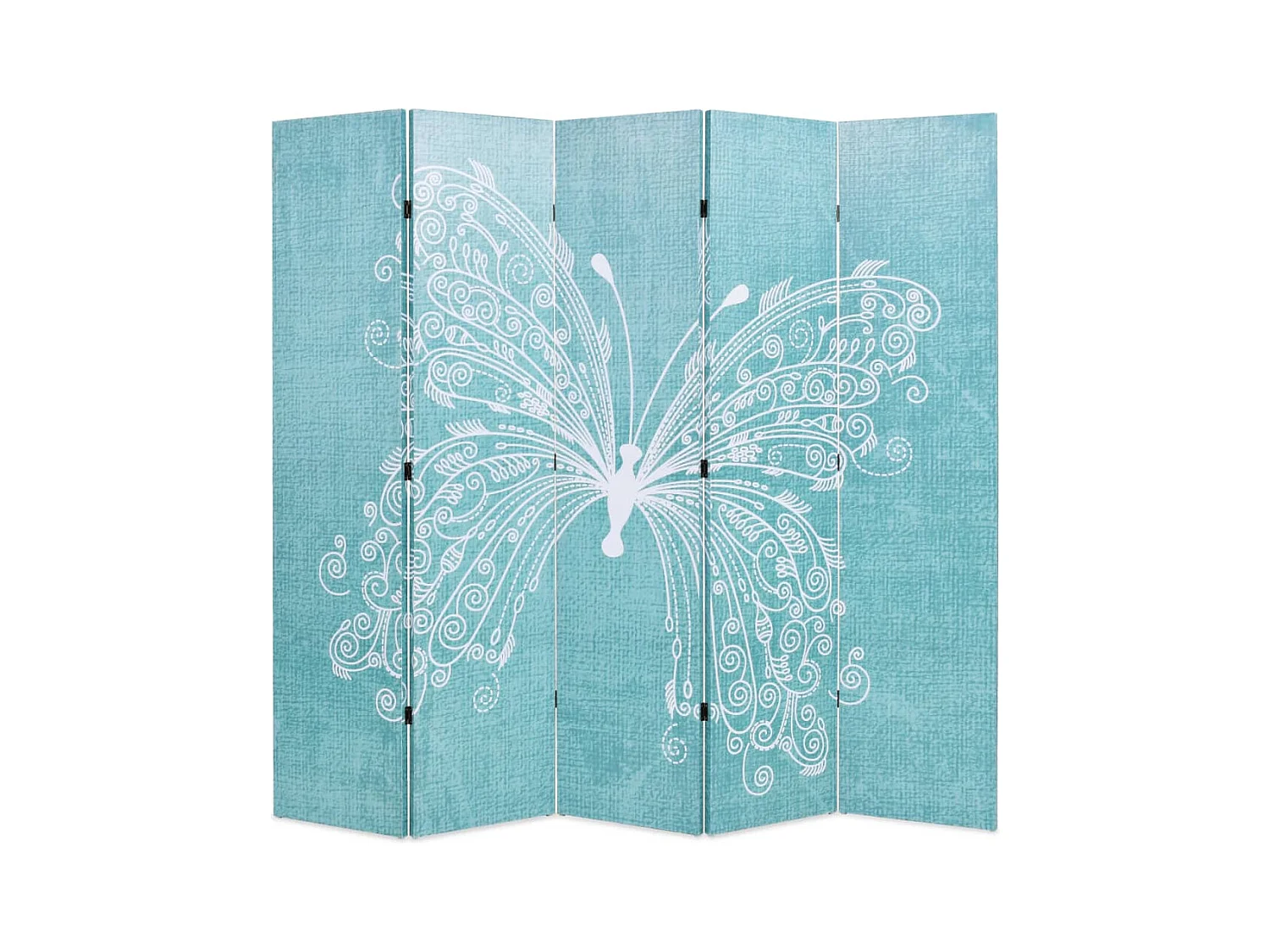 Cloison de séparation pliable 200 x 170 cm Papillon Bleu