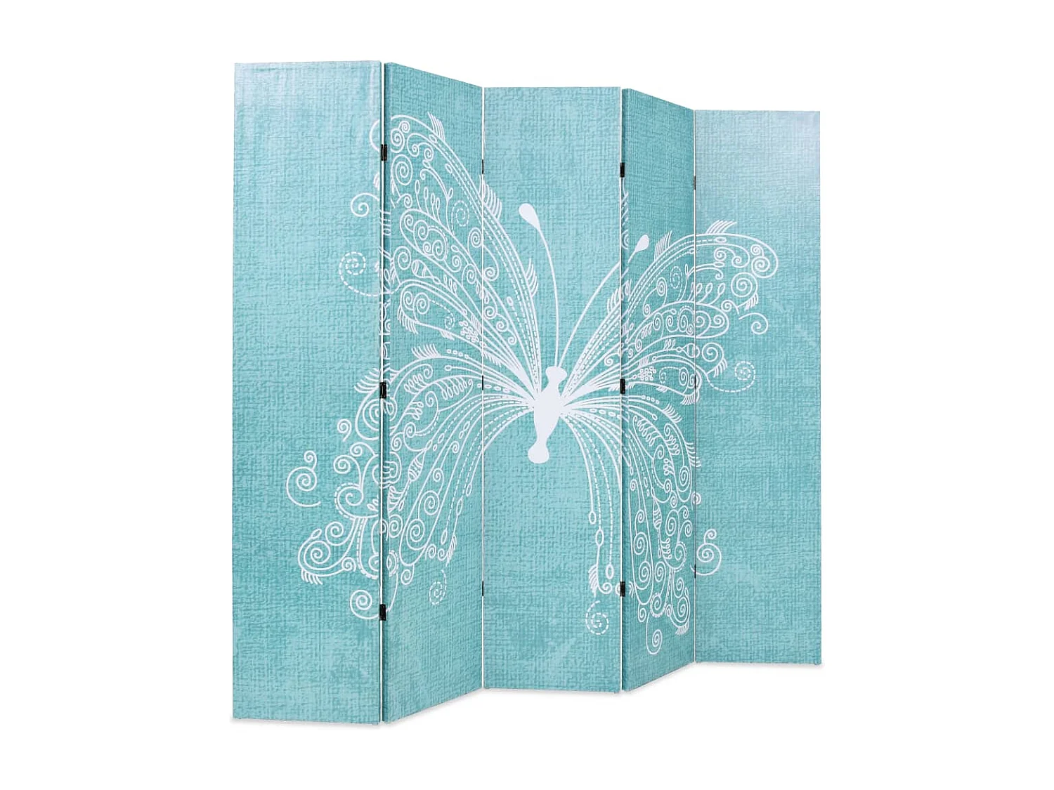 Cloison de séparation pliable 200 x 170 cm Papillon Bleu