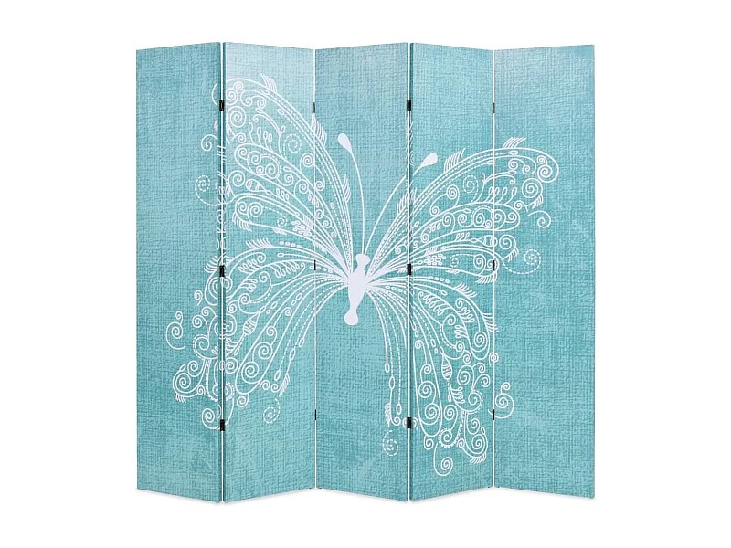 Tabique plegable 200 x 170 cm Mariposa Azul