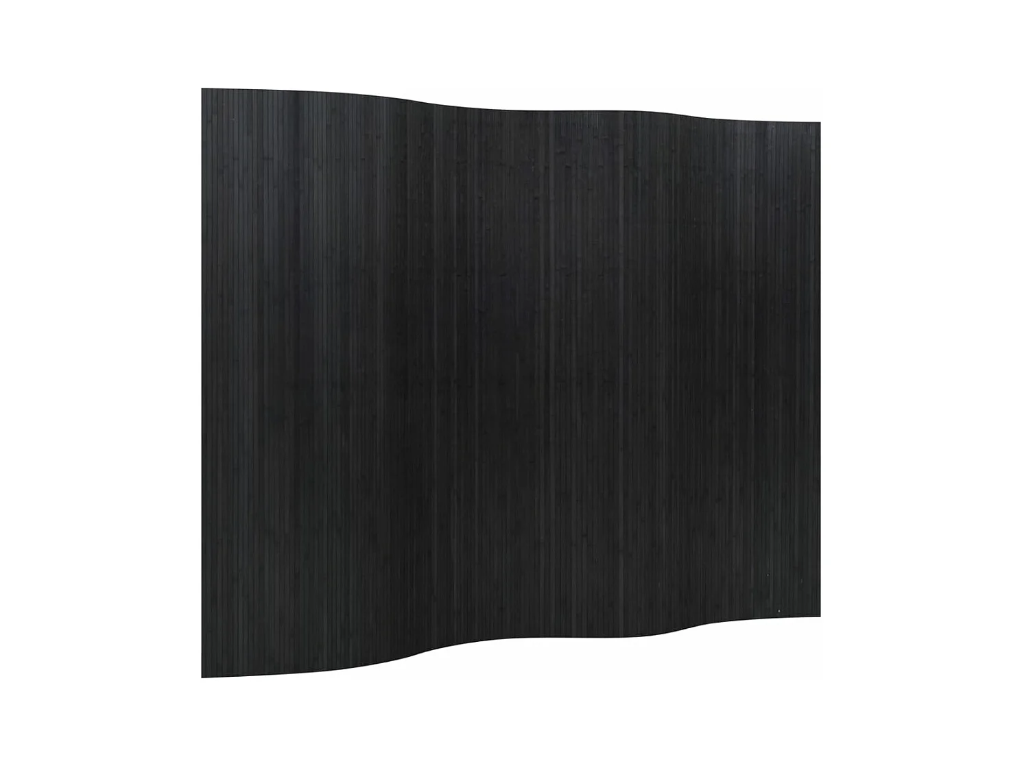 Cloison de séparation noir 165x250 cm bambou