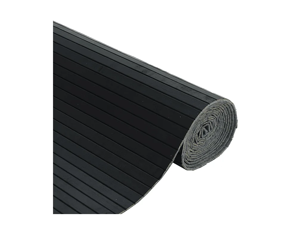 Cloison de séparation noir 165x250 cm bambou