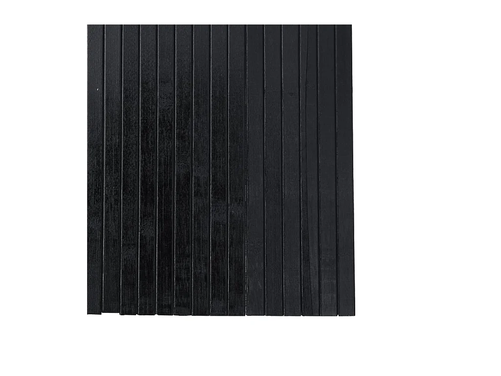 Cloison de séparation noir 165x250 cm bambou