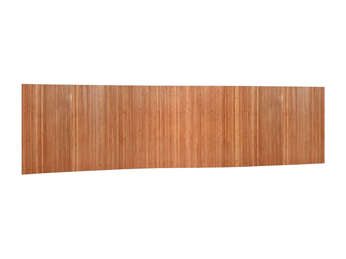 Braune Trennwand 165x800 cm Bambus