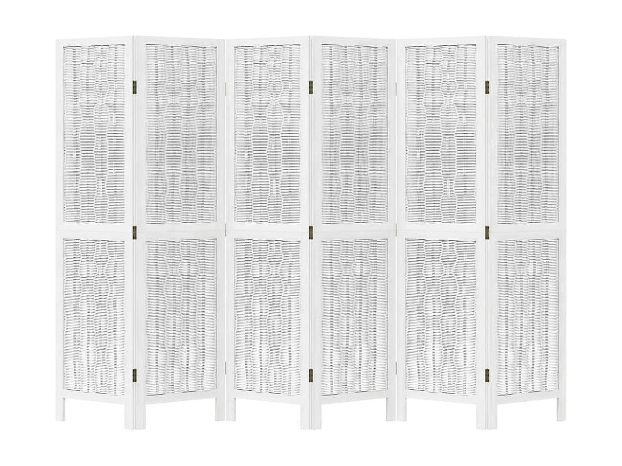 Tabique 6 paneles madera maciza de paulonia blanca