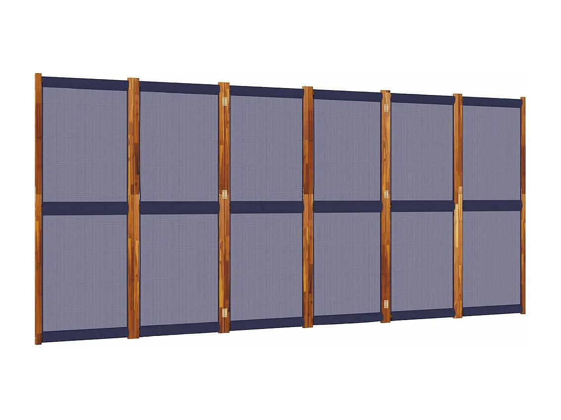 Parete divisoria 6 pannelli blu scuro 420x180 cm