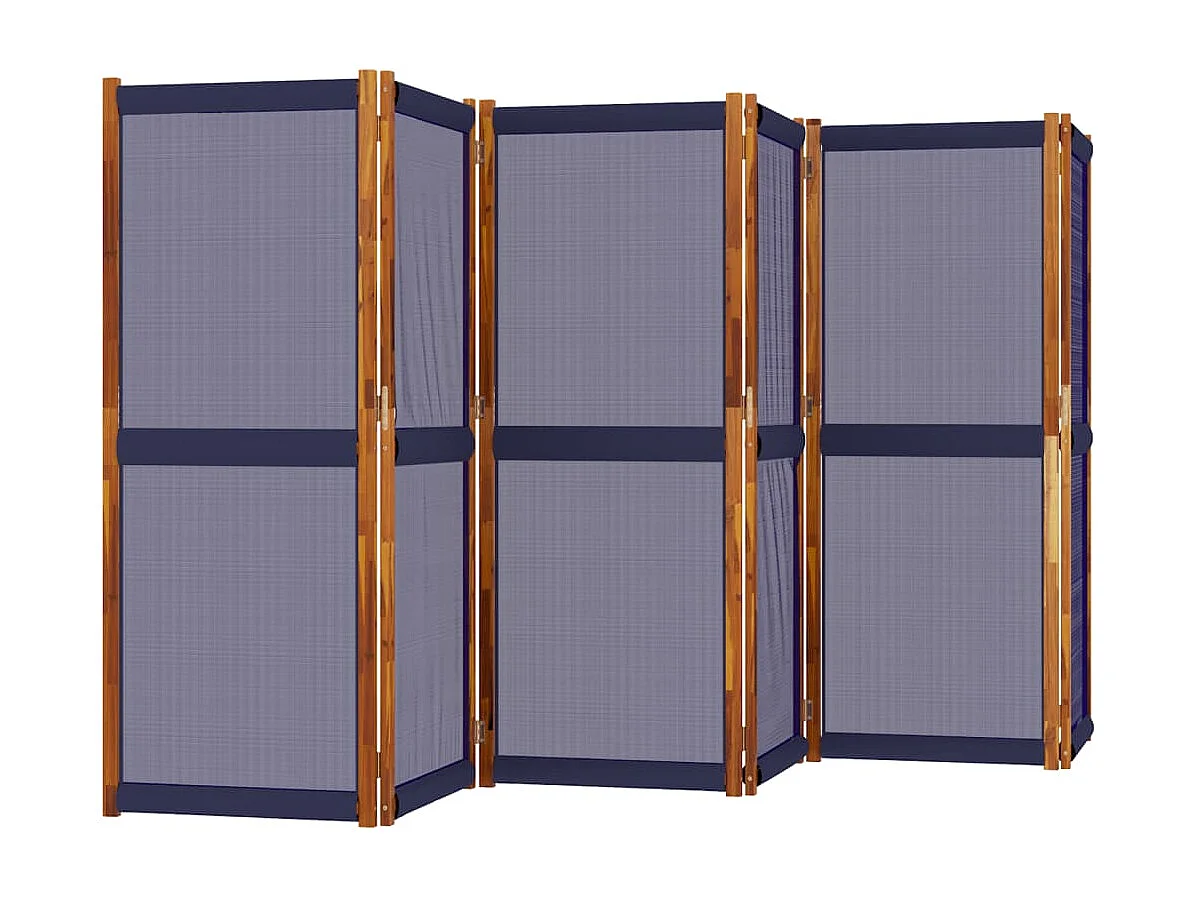 Parete divisoria 6 pannelli blu scuro 420x180 cm