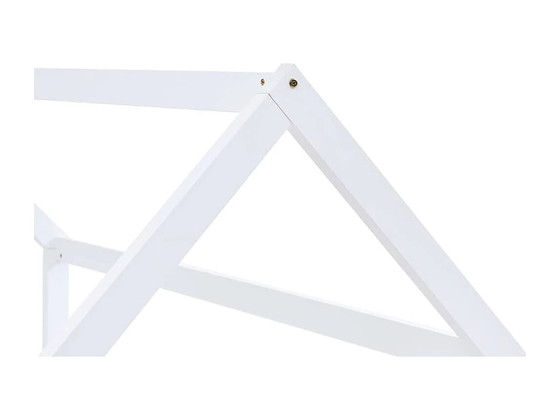 Struttura letto per bambini Bianco Legno massello di pino 90 x 200 cm