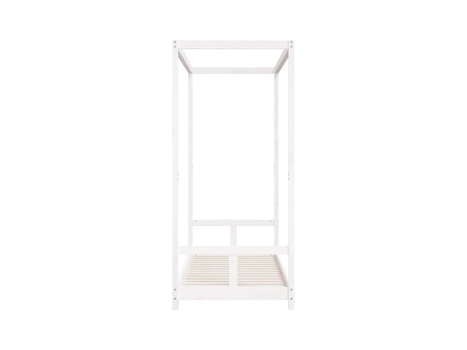 Cadre de lit pour enfants blanc 80x200 cm bois de pin massif