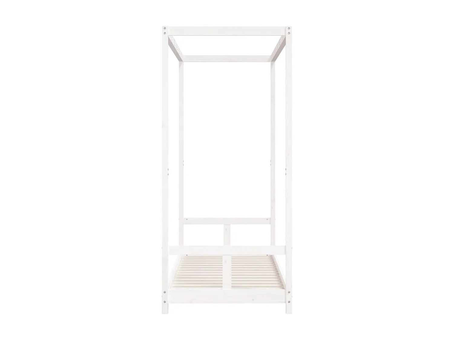 Cadre de lit pour enfants blanc 80x200 cm bois de pin massif