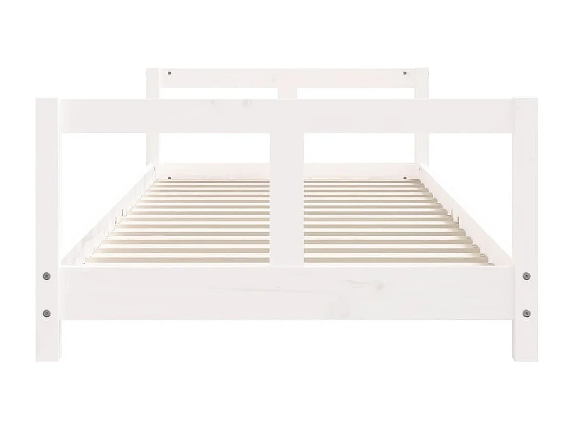 Cadre de lit pour enfants blanc 80x200 cm bois de pin massif