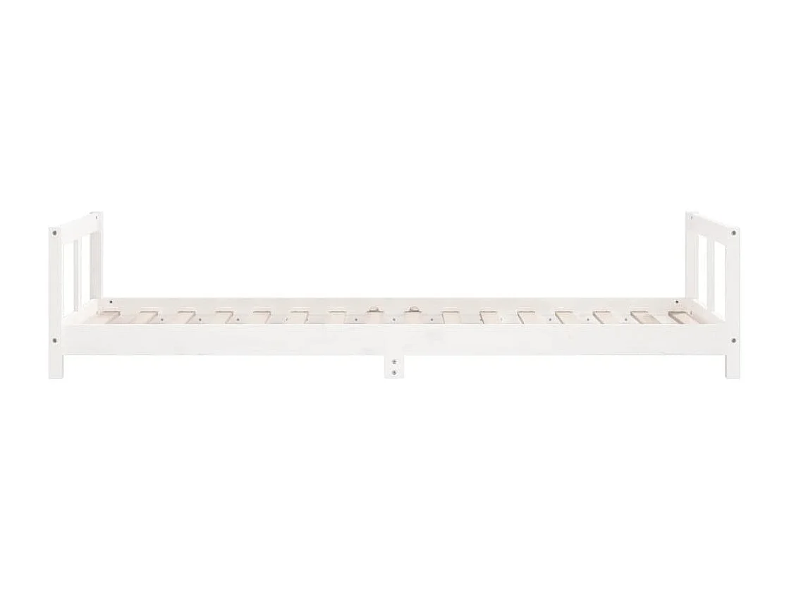 Cadre de lit pour enfants blanc 80x200 cm bois de pin massif