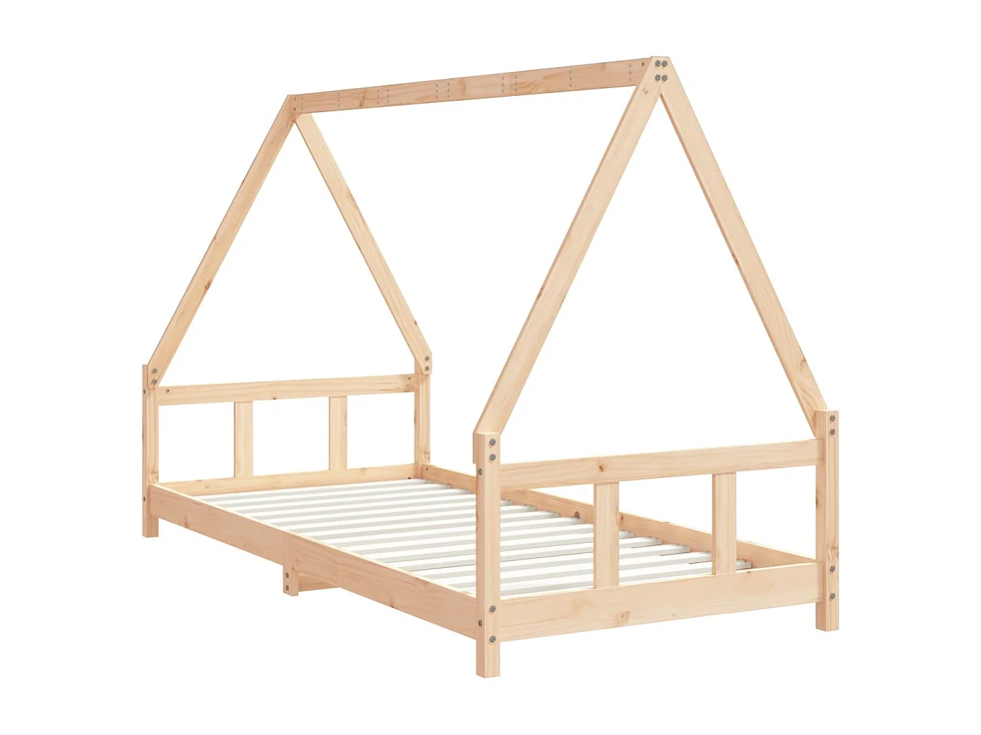Cadre de lit pour enfants 90x200 cm bois de pin massif