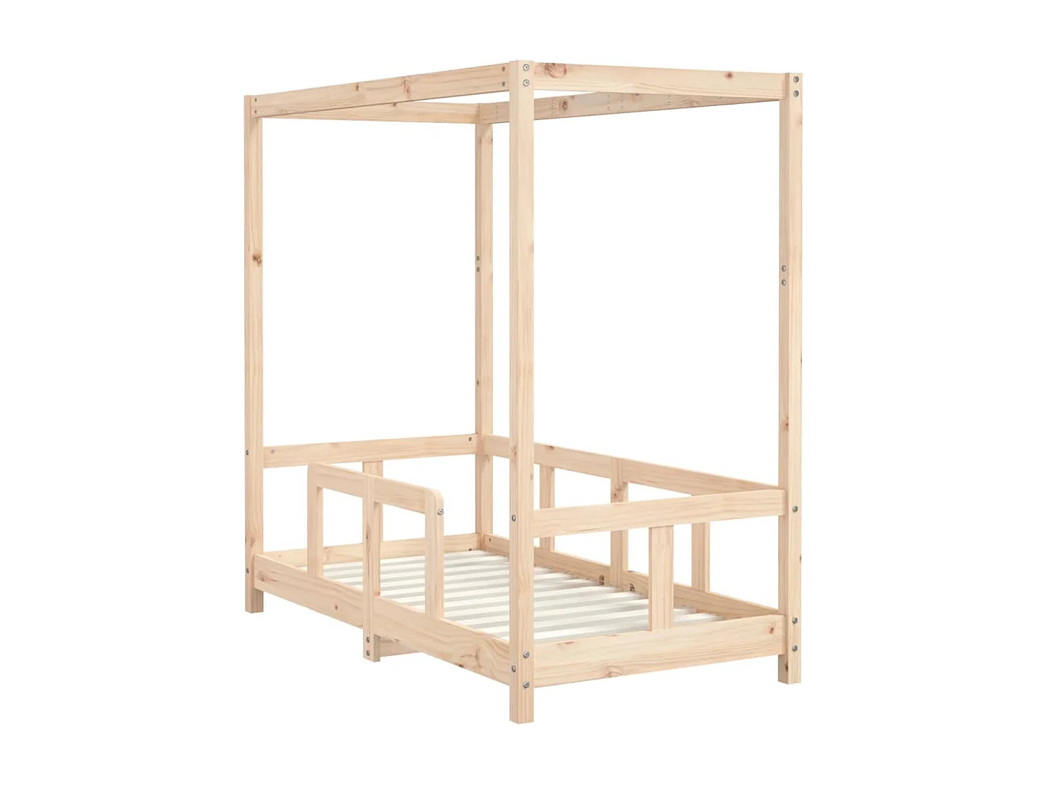 Struttura letto per bambini 70x140 cm in legno di pino massiccio