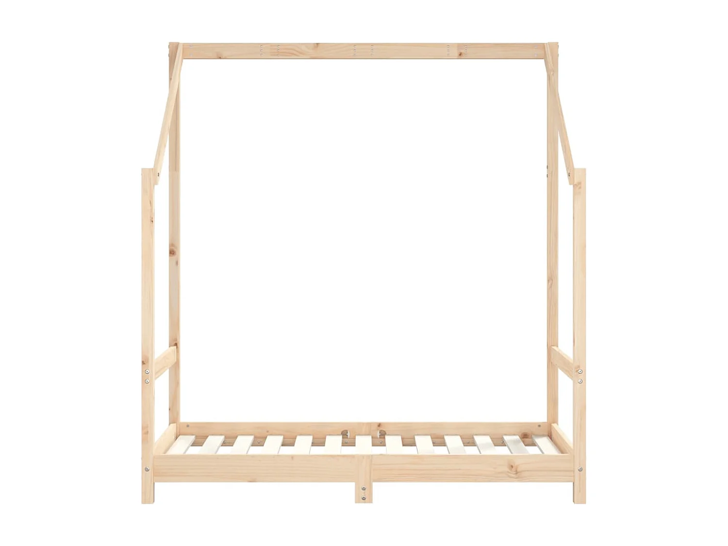 Kinderbettgestell 70x140 cm aus massivem Kiefernholz