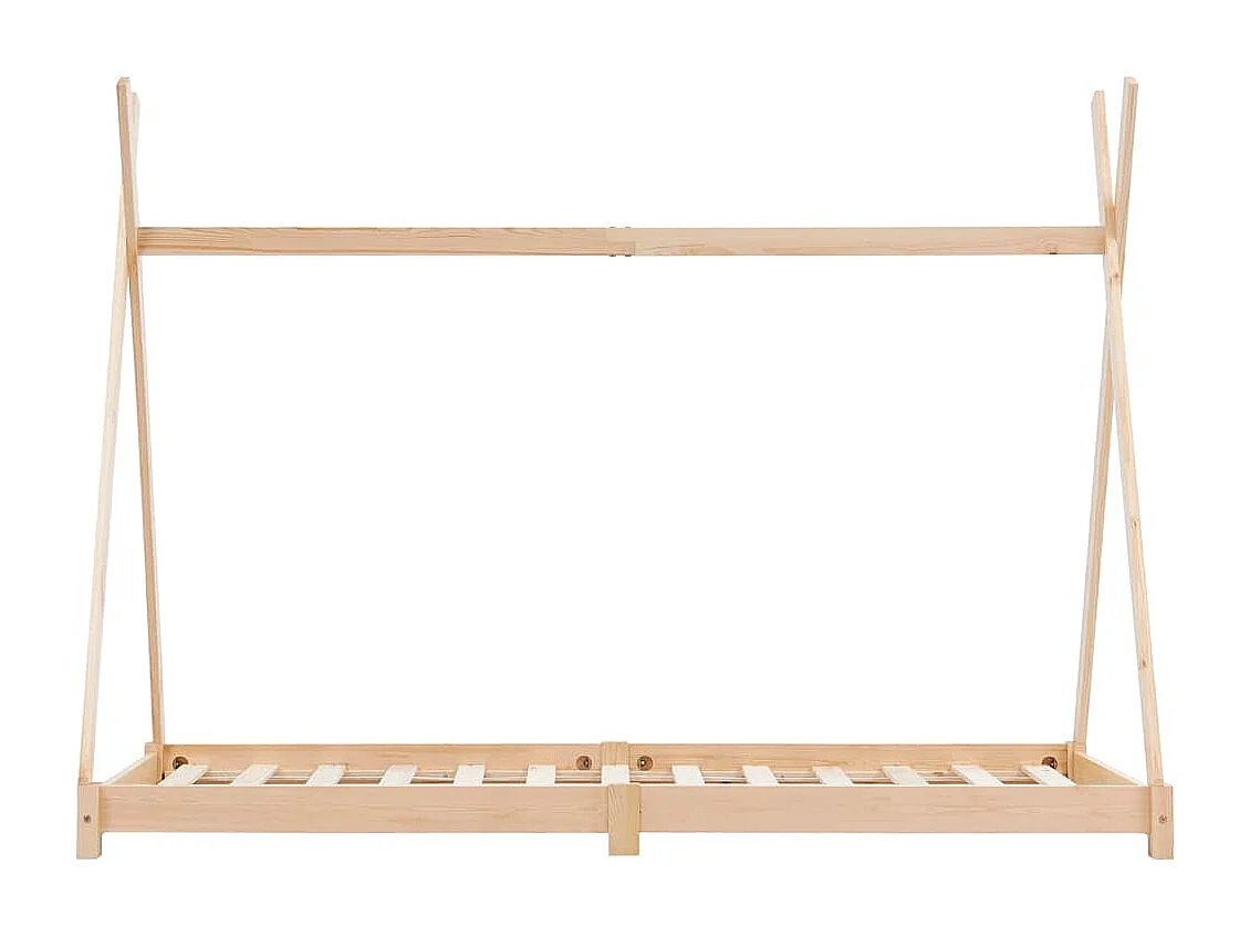 Cadre de lit d'enfant Bois de pin massif 90 x 200 cm
