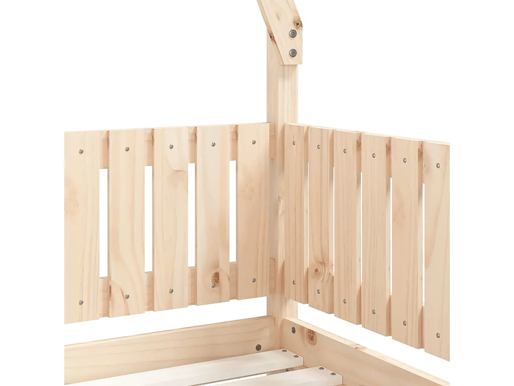 Estructura de cama infantil 70x140 cm madera maciza de pino