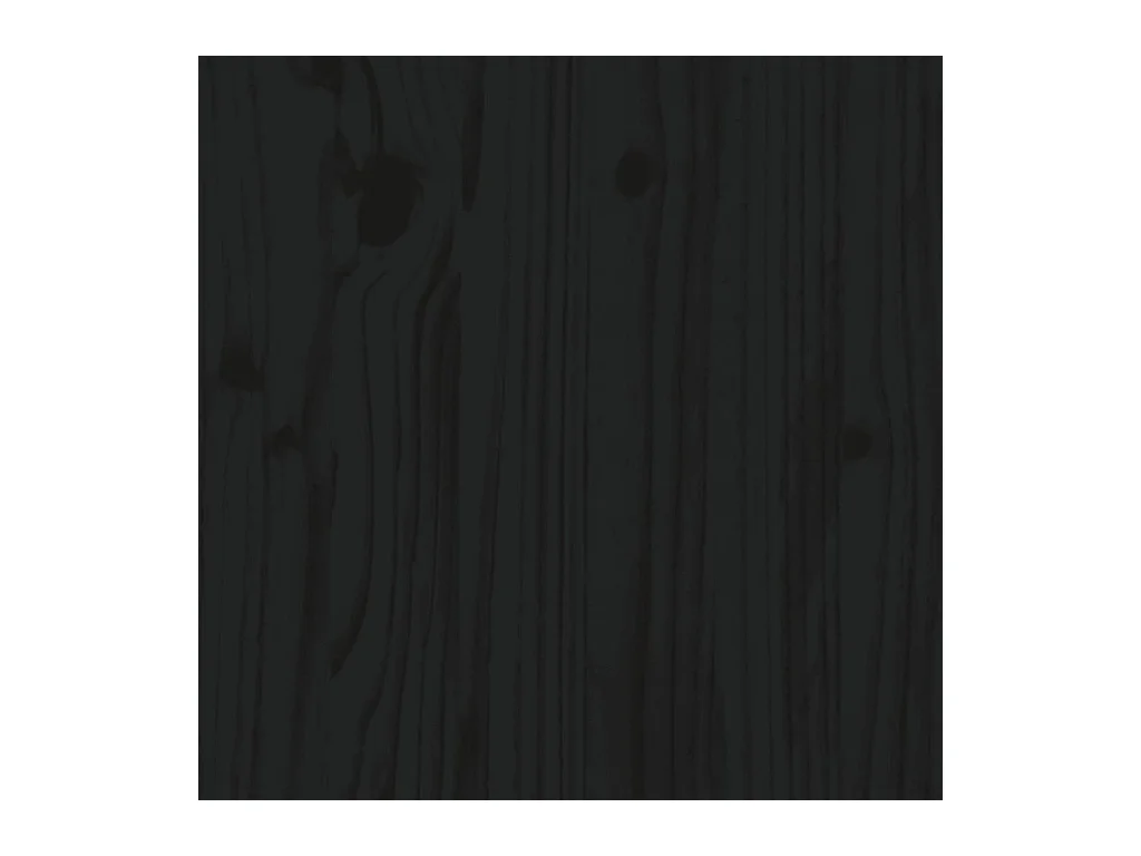 Cadre de lit pour enfants noir 90x190 cm bois de pin massif