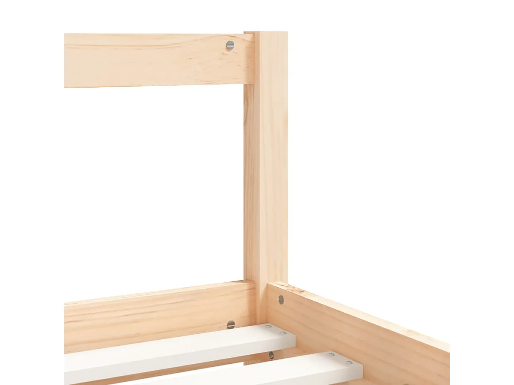 Kinderbettgestell 80x160 cm aus massivem Kiefernholz