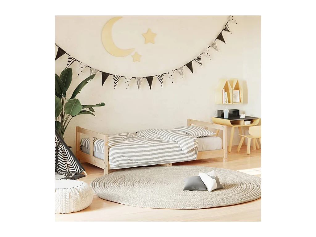 Kinderbedframe 80x160 cm massief grenenhout