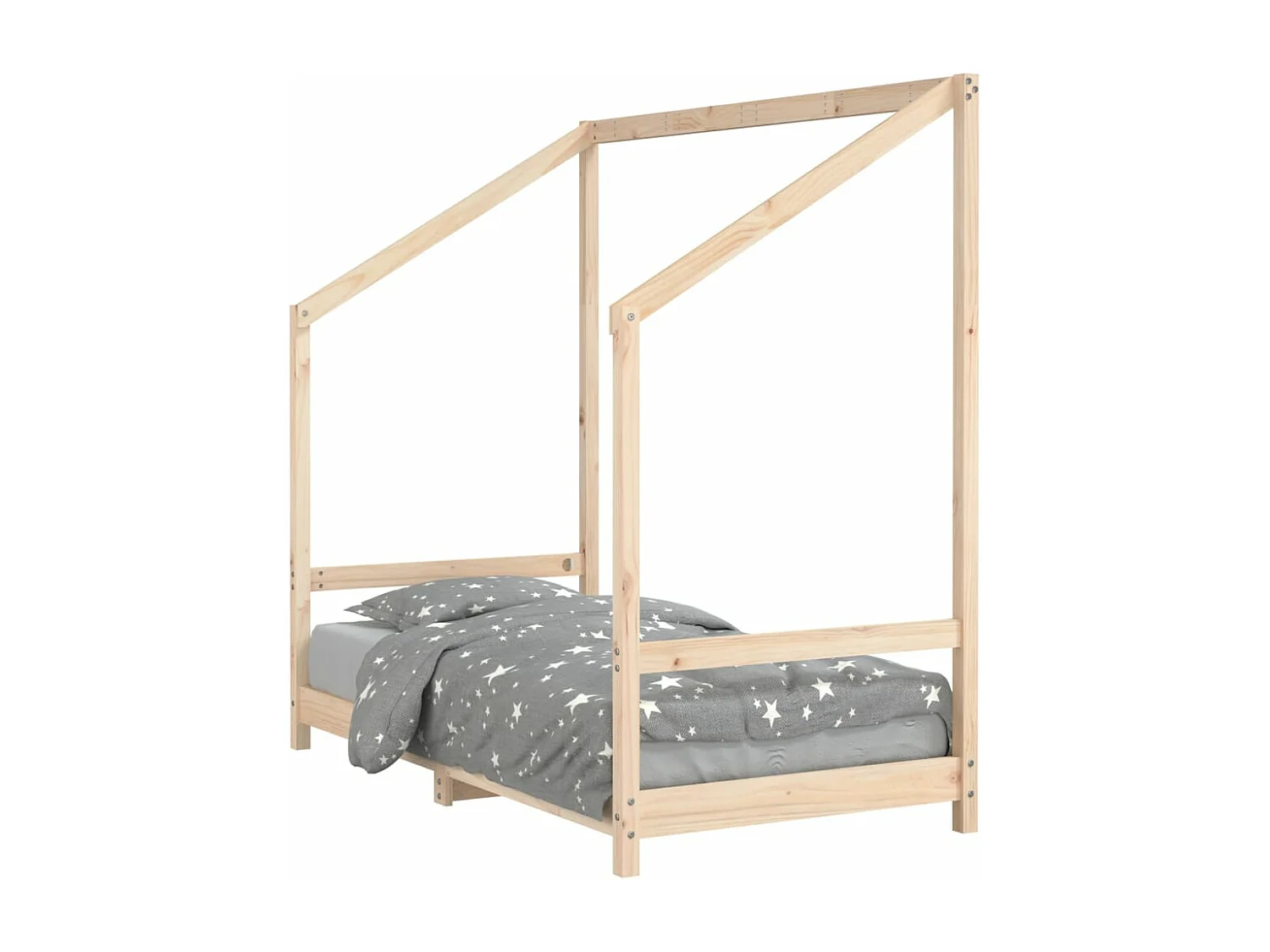 Estructura de cama infantil 80x160 cm madera maciza de pino