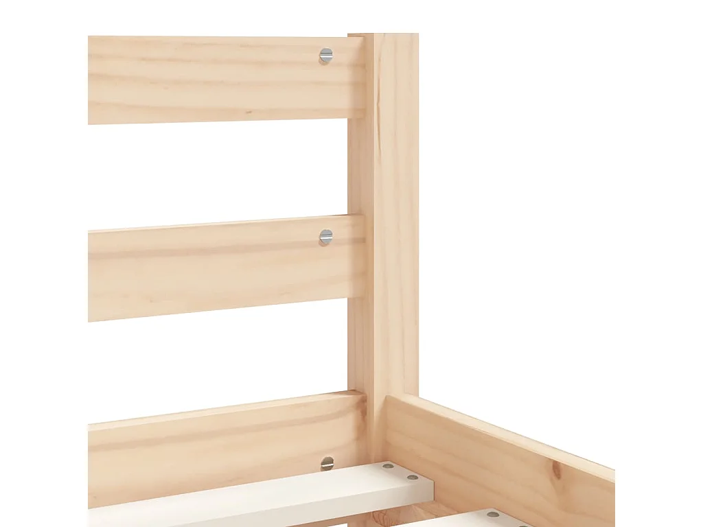 Kinderbettgestell und Schubladen 80x160cm aus massivem Kiefernholz