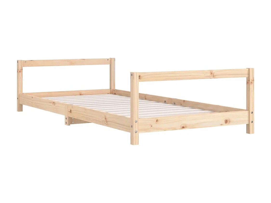 Kinderbettgestell 90x200 cm aus massivem Kiefernholz