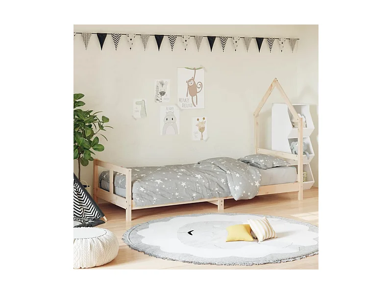 Cadre de lit pour enfants 80x200 cm bois de pin massif