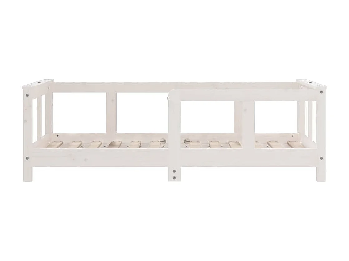 Cadre de lit pour enfant blanc 70x140 cm bois de pin massif