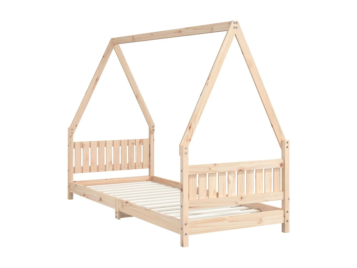 Struttura letto per bambini 80x200 cm in legno di pino massiccio
